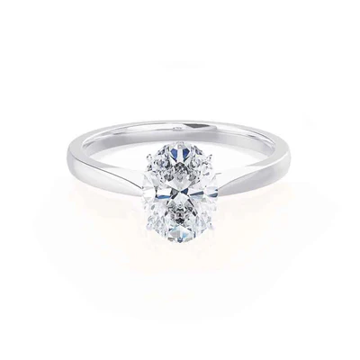 oval solitaire engagement ring